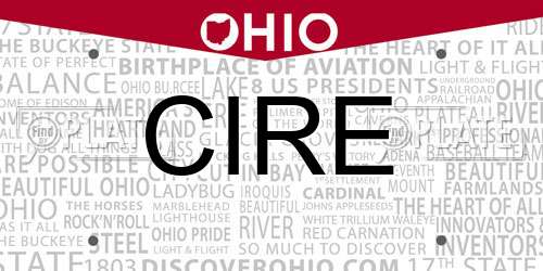 CIRE Ohio License Plate