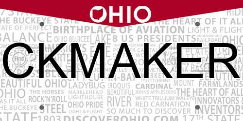 CKMAKER Ohio License Plate