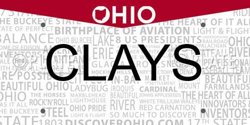 CLAYS Ohio License Plate