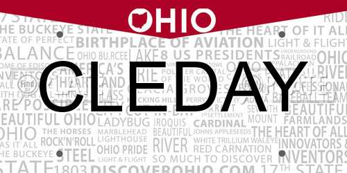 CLEDAY Ohio License Plate