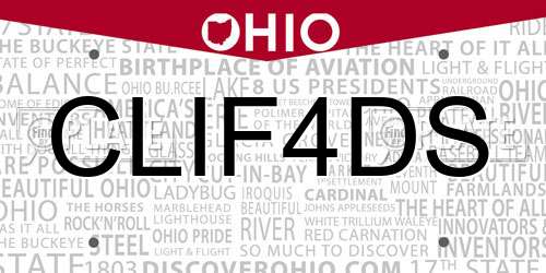 CLIF4DS Ohio License Plate