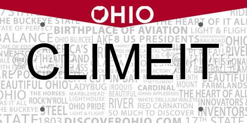 CLIMEIT Ohio License Plate