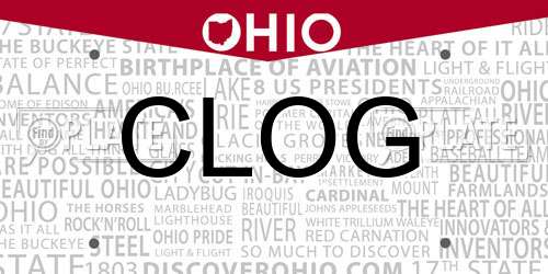 CLOG Ohio License Plate