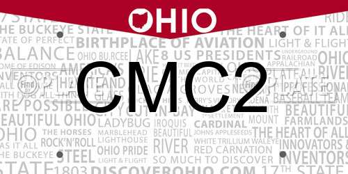 CMC2 Ohio License Plate