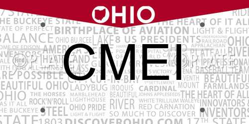 CMEI Ohio License Plate