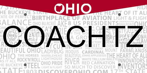 COACHTZ Ohio License Plate