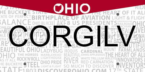CORGILV Ohio License Plate