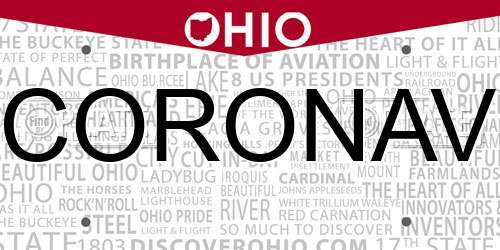 CORONAV Ohio License Plate