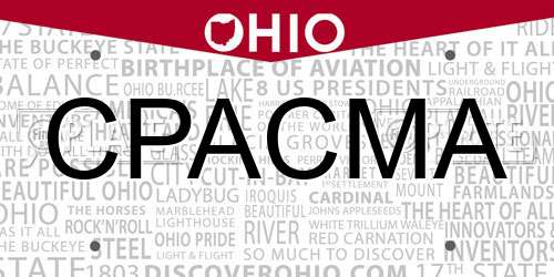 CPACMA Ohio License Plate