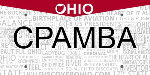 CPAMBA Ohio License Plate