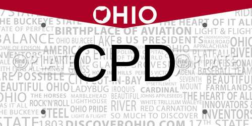 CPD Ohio License Plate