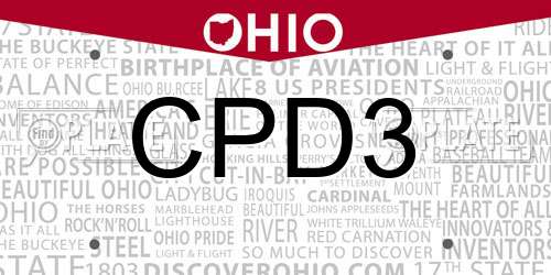 CPD3 Ohio License Plate
