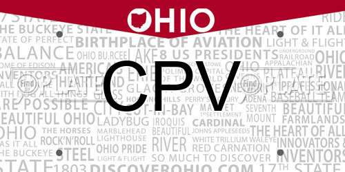 CPV Ohio License Plate