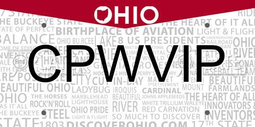 CPWVIP Ohio License Plate