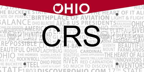 CRS Ohio License Plate