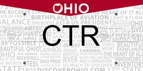 CTR Ohio License Plate