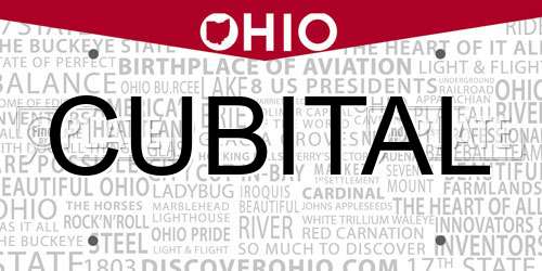 CUBITAL Ohio License Plate