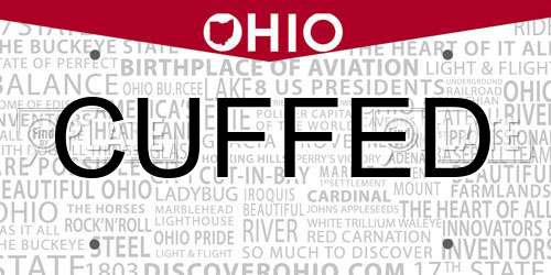 CUFFED Ohio License Plate