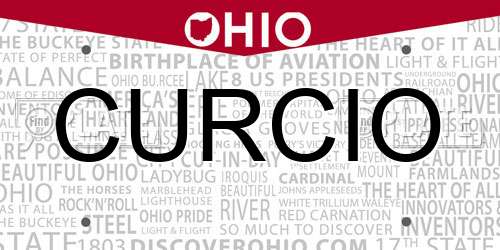 CURCIO Ohio License Plate