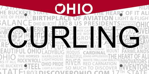 CURLING Ohio License Plate