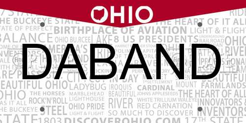 DABAND Ohio License Plate