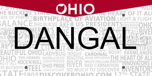 DANGAL Ohio License Plate