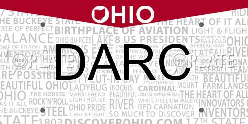DARC Ohio License Plate