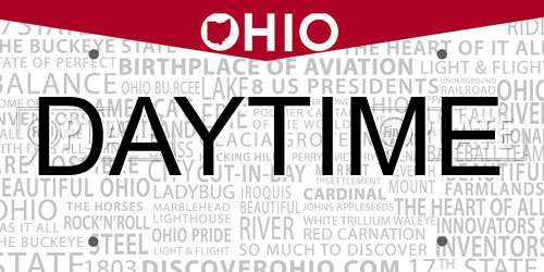 DAYTIME Ohio License Plate