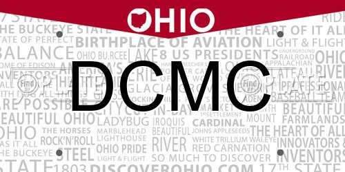 DCMC Ohio License Plate