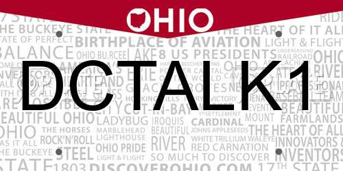 DCTALK1 Ohio License Plate