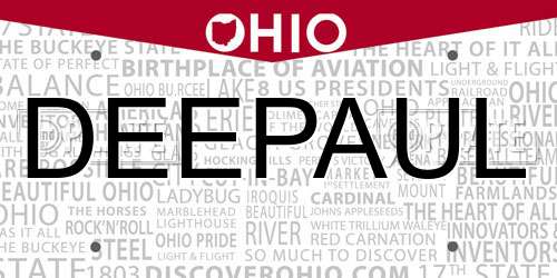 DEEPAUL Ohio License Plate