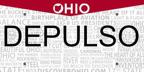 DEPULSO Ohio License Plate