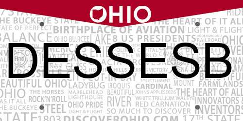 DESSESB Ohio License Plate