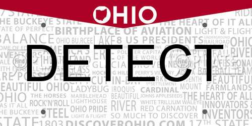 DETECT Ohio License Plate