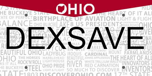 DEXSAVE Ohio License Plate