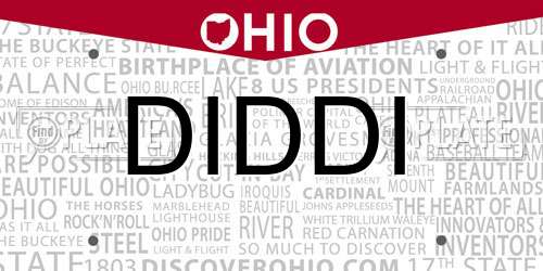 DIDDI Ohio License Plate