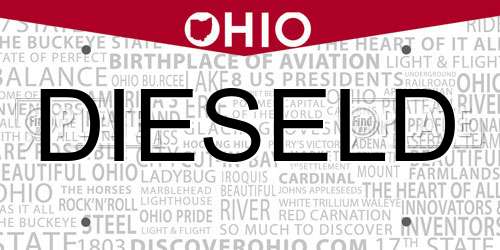 DIESELD Ohio License Plate