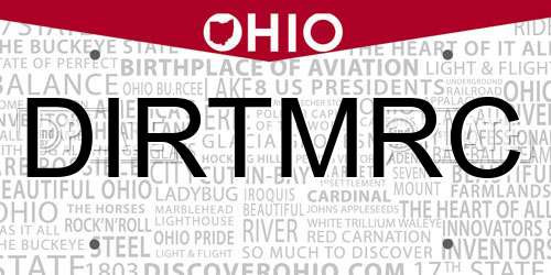 DIRTMRC Ohio License Plate