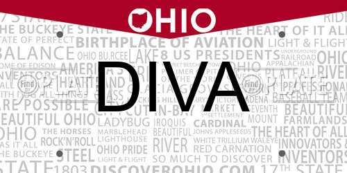 DIVA Ohio License Plate
