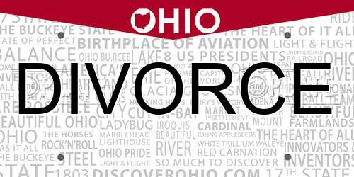 DIVORCE Ohio License Plate