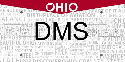 DMS Ohio License Plate