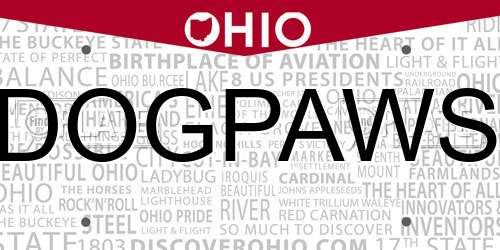 DOGPAWS Ohio License Plate
