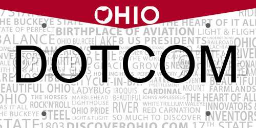 DOTCOM Ohio License Plate
