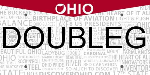 DOUBLEG Ohio License Plate
