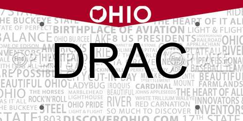 DRAC Ohio License Plate