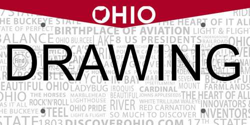 DRAWING Ohio License Plate