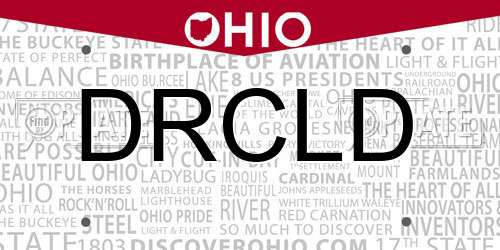 DRCLD Ohio License Plate