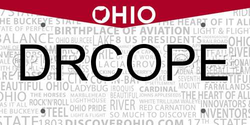 DRCOPE Ohio License Plate