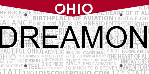 DREAMON Ohio License Plate
