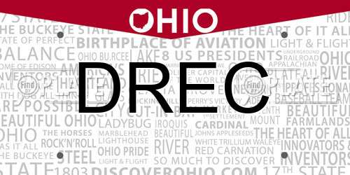DREC Ohio License Plate